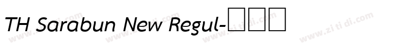 TH Sarabun New Regul字体转换